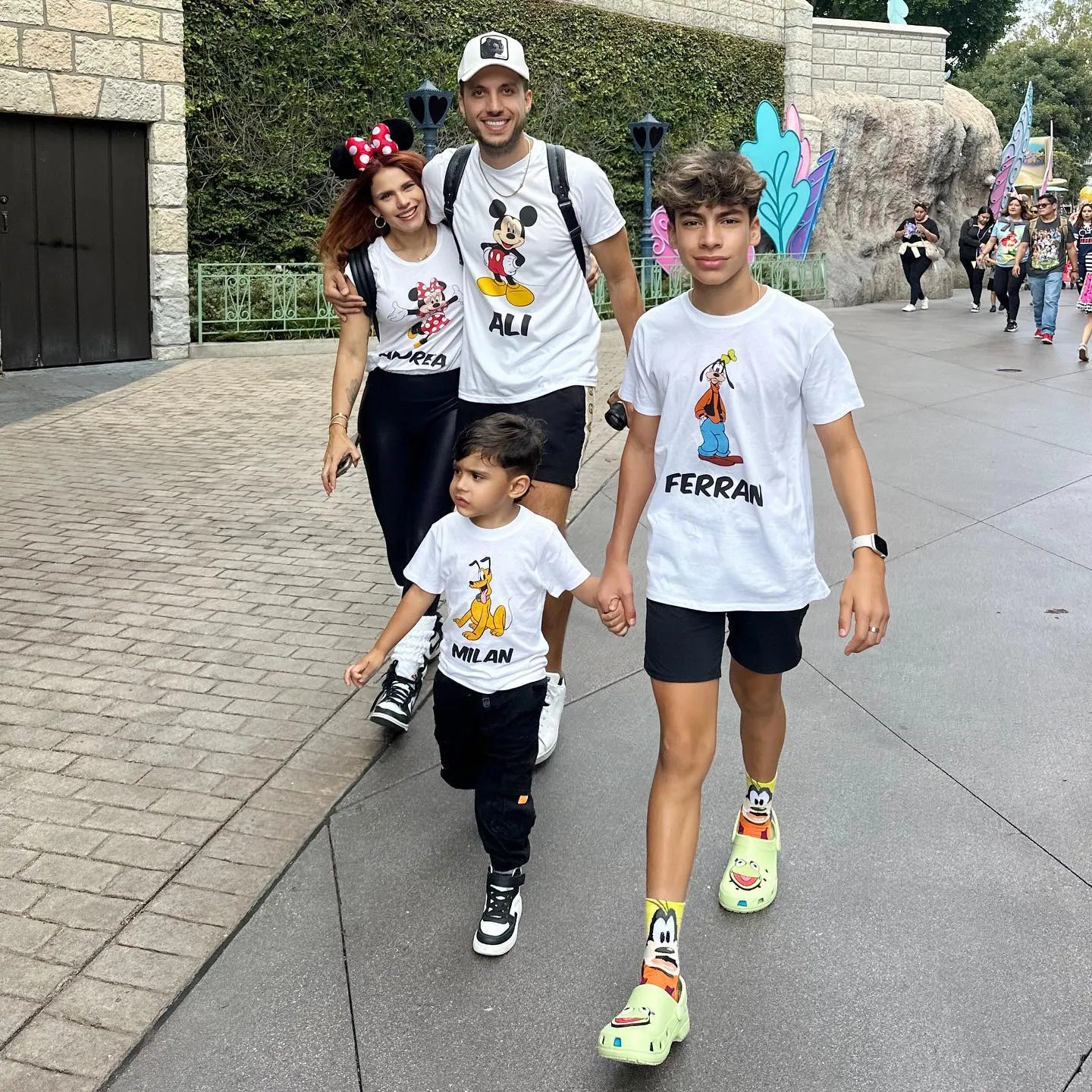 Andrea Espada’s children Ferran Milan and Blu Amal Saleh